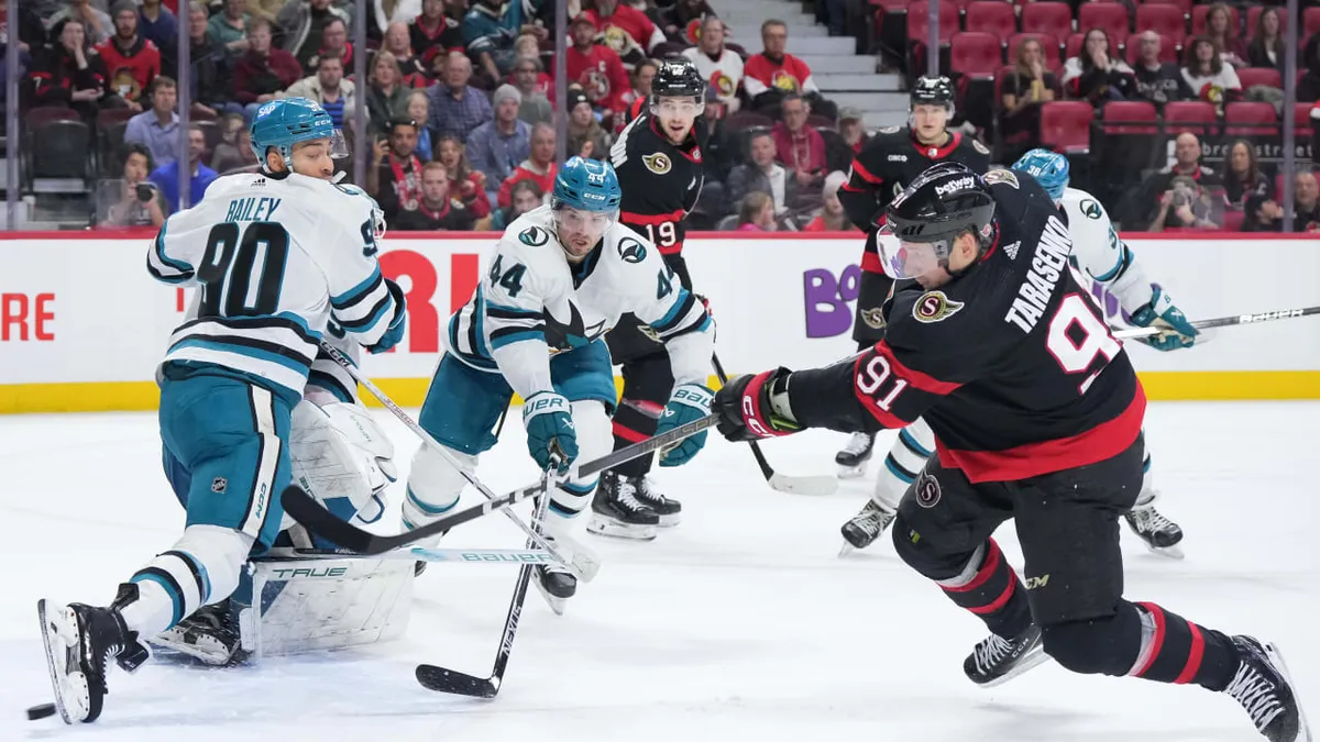 sharks vs senators — US news