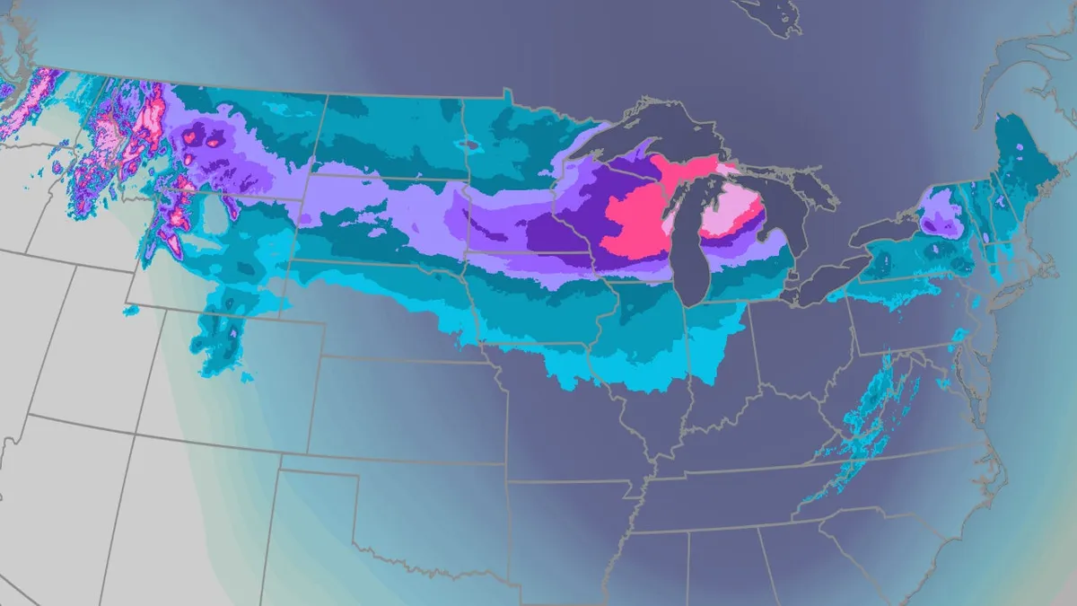weather forecast snow storm — US news