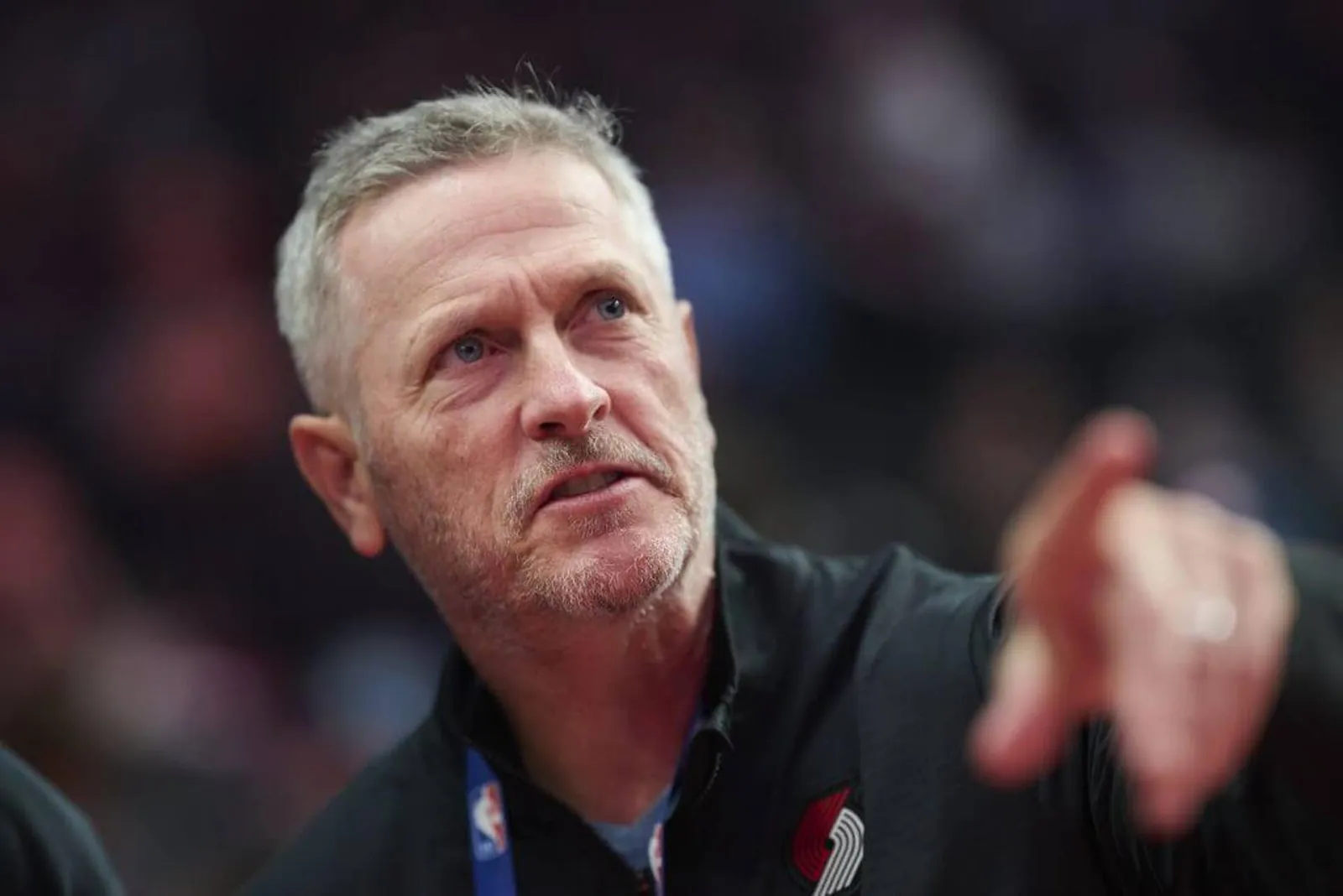 Tom Dundon looks on before a game between the Portland Trail Blazers and the New Orleans Pelicans.